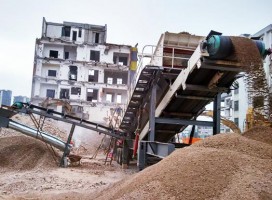 河南南陽(yáng)建筑垃圾回收再利用項(xiàng)目運(yùn)行 每天消化1000噸
